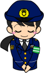 No2417 交通なおちゃん　お辞儀
